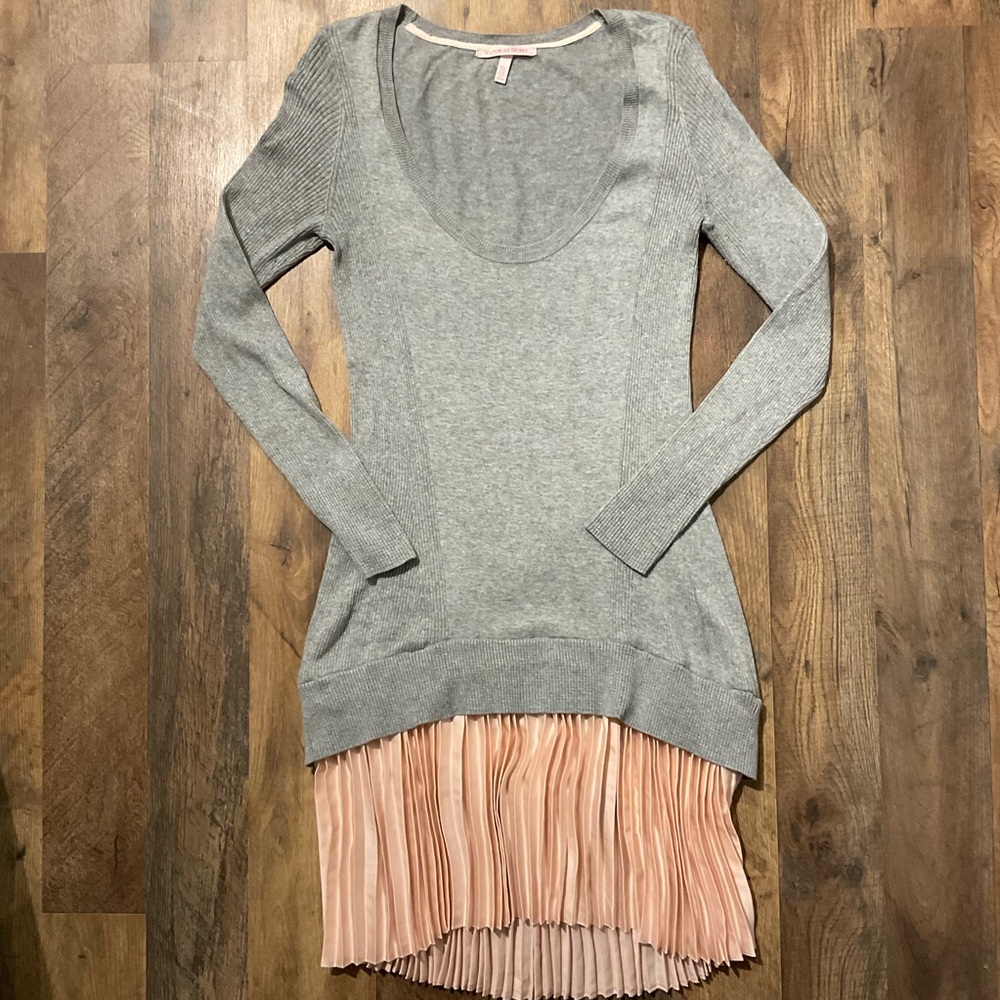 Victorias Secret Sweater Dress Pleated Skirt Size Medium